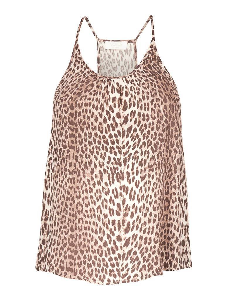 Notes Du Nord Ava Strap top leopard