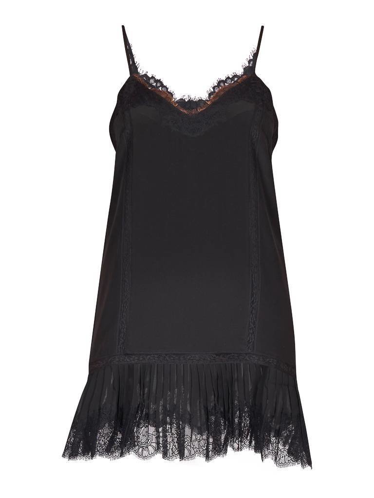 Notes Du Nord Amira Slip-Kleid schwarz