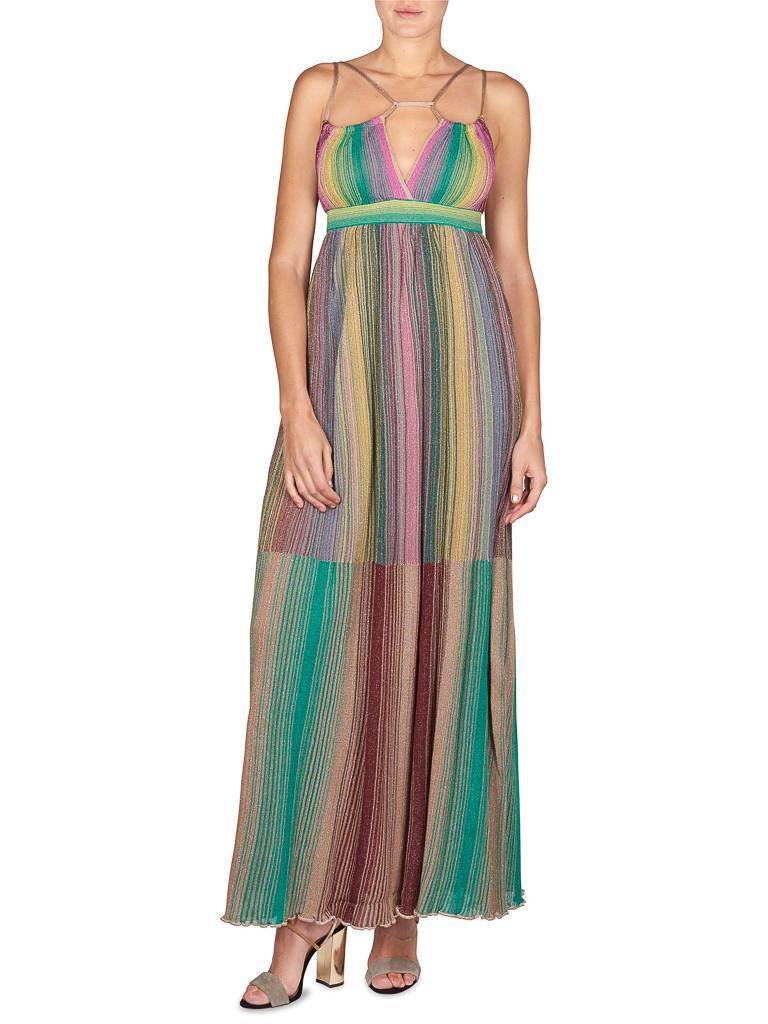 M Missoni Ärmellose glitzerndes Kleid Multicolor