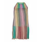 M Missoni Glitzerndes Neckholderkleid multicolor
