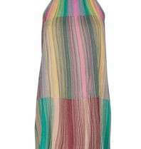 M Missoni Glitzerndes Neckholderkleid multicolor