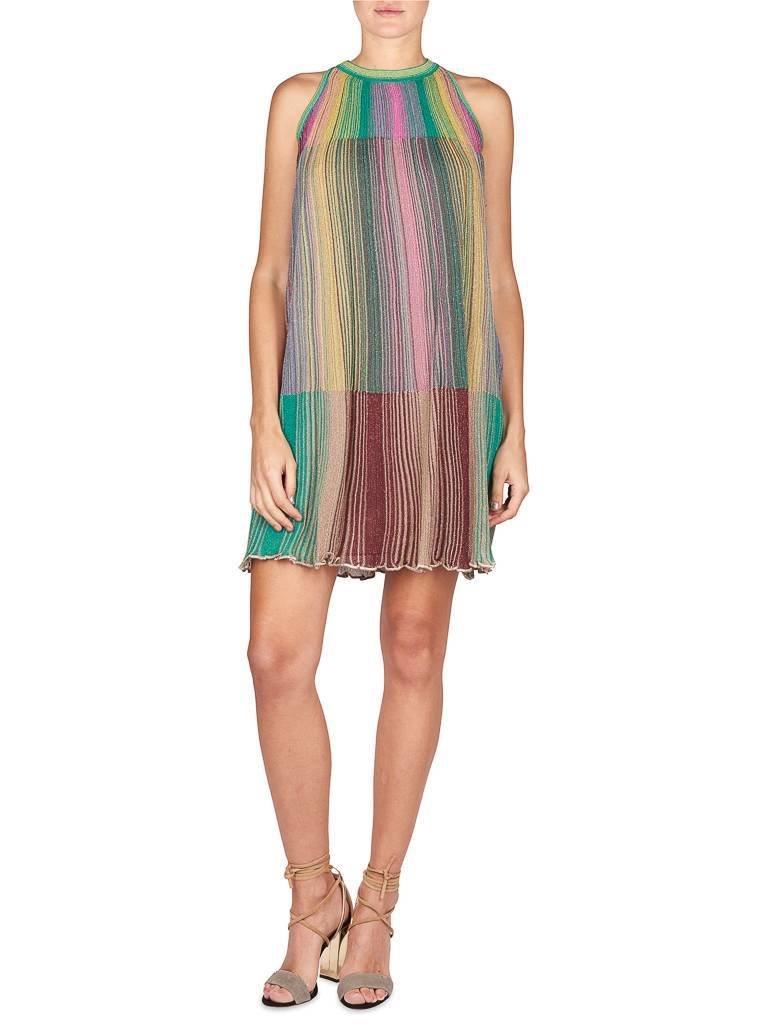 M Missoni Halter glitterjurk multicolor