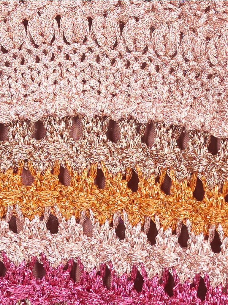 M Missoni Neckholderkleid puderrosa