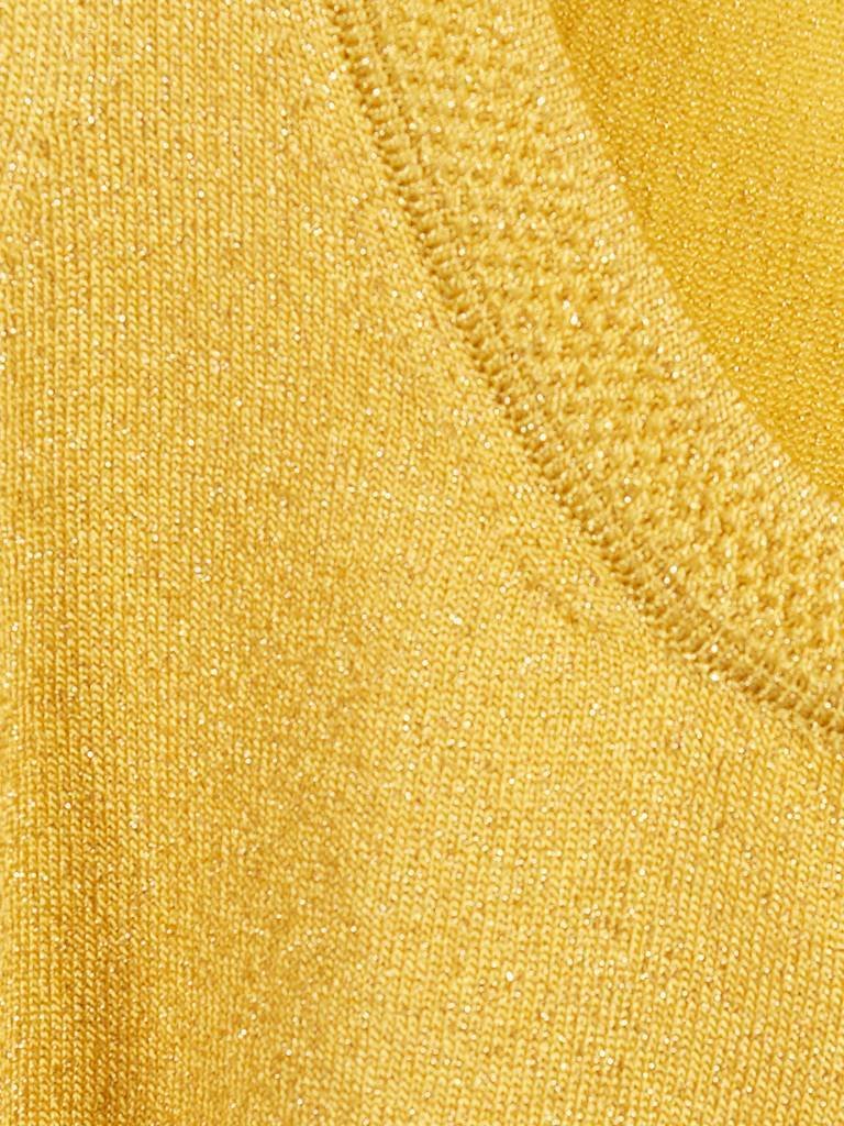 M Missoni Ärmellose glitzerndes Top gelb