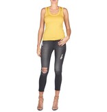 M Missoni Mouwloze glitter top geel