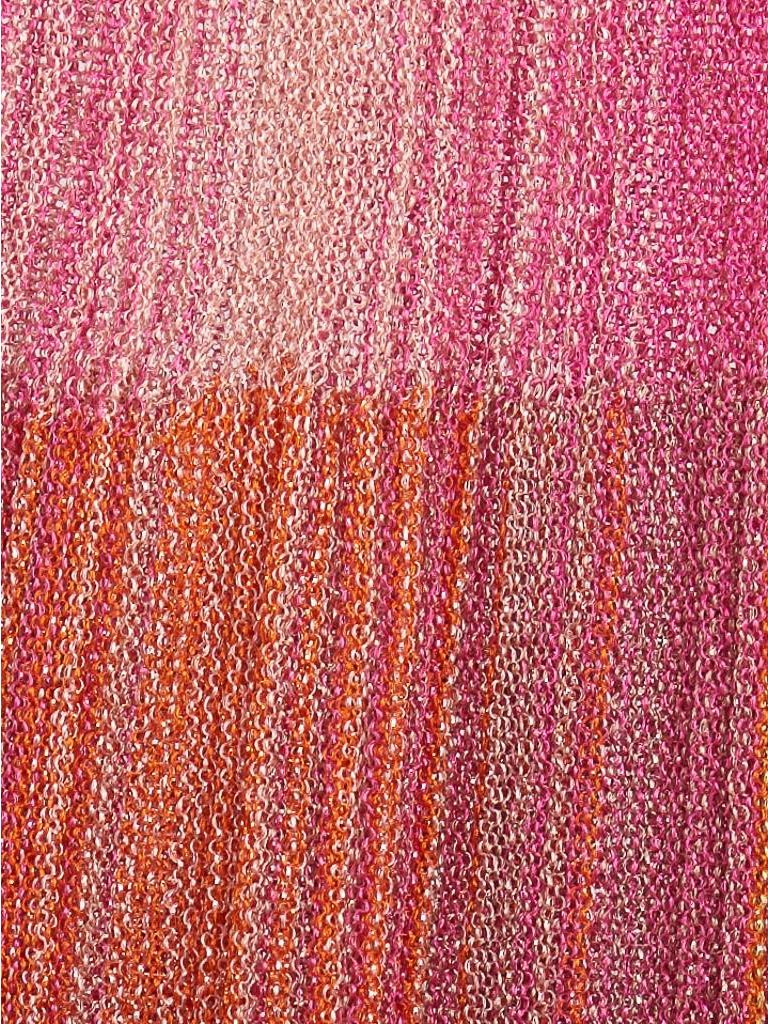 M Missoni Ärmellose gestreiftes glitzerndes Top rosa