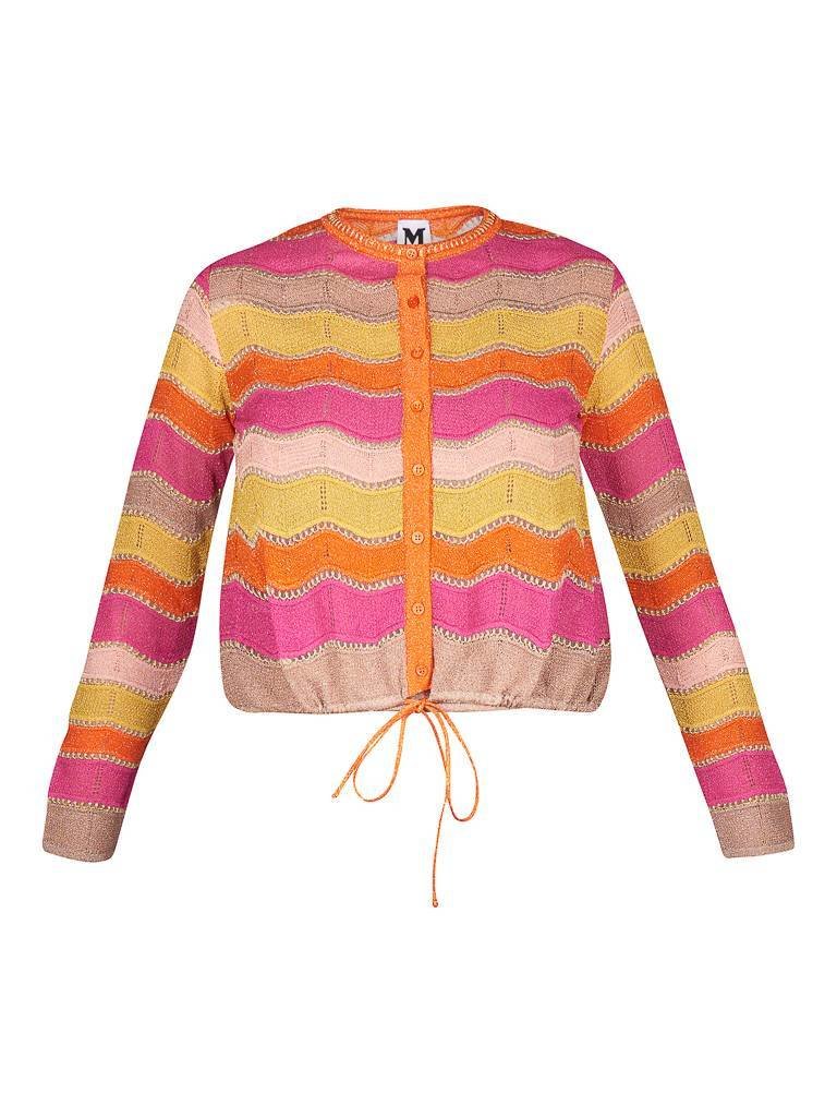 M Missoni Gestreiftes Cardigan orange