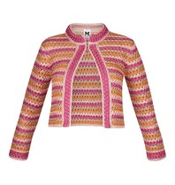 M Missoni Gestreiftes Cardigan rosa