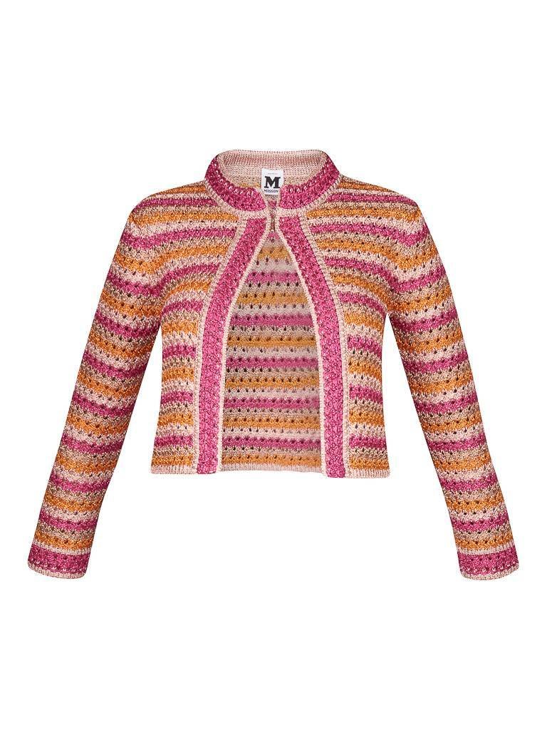 M Missoni Striped cardigan pink
