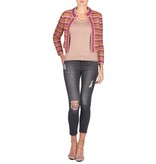 M Missoni Gestreiftes Cardigan rosa