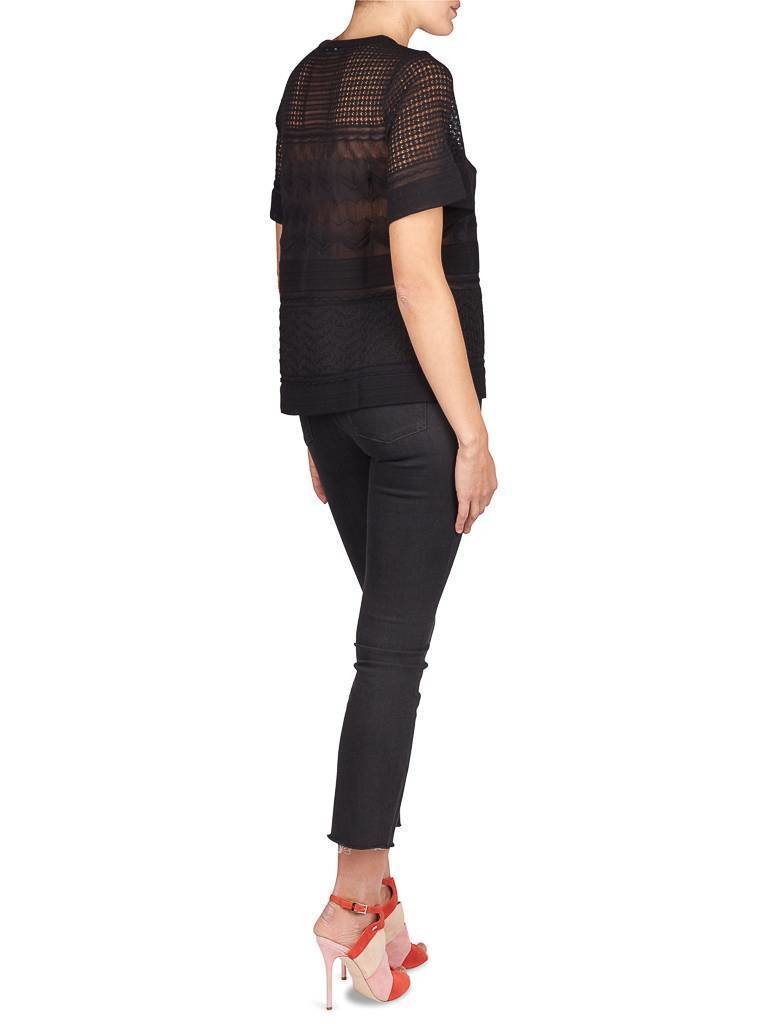 M Missoni Mesh Pullover schwarz