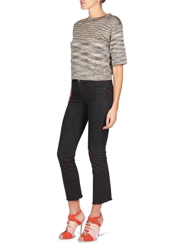 M Missoni Striped top black-gold