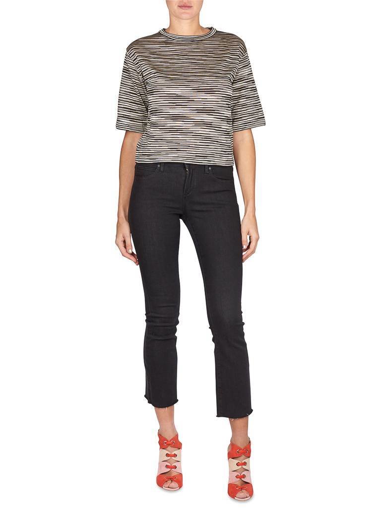 M Missoni Striped top black-gold