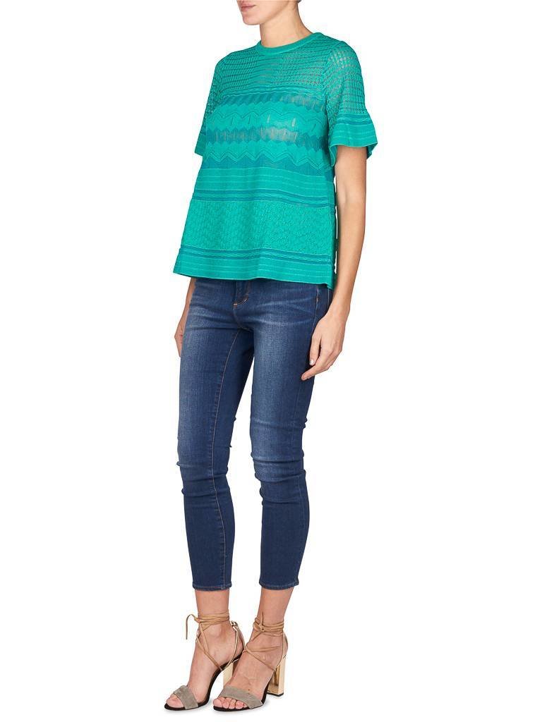 M Missoni Mesh Pullover grün