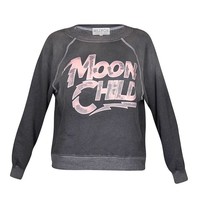 Wildfox Moon child sweater zwart