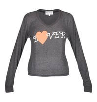 Wildfox Hello lover sweater black