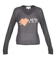 Wildfox Hello lover Sweatshirt schwarz