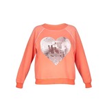 Wildfox Disco heart sweater rood