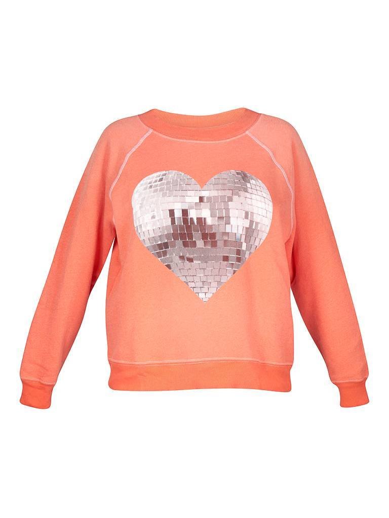 Wildfox Disco heart sweater red