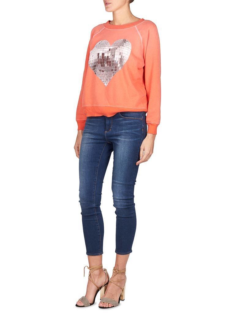 Wildfox Disco heart Sweatshirt rot