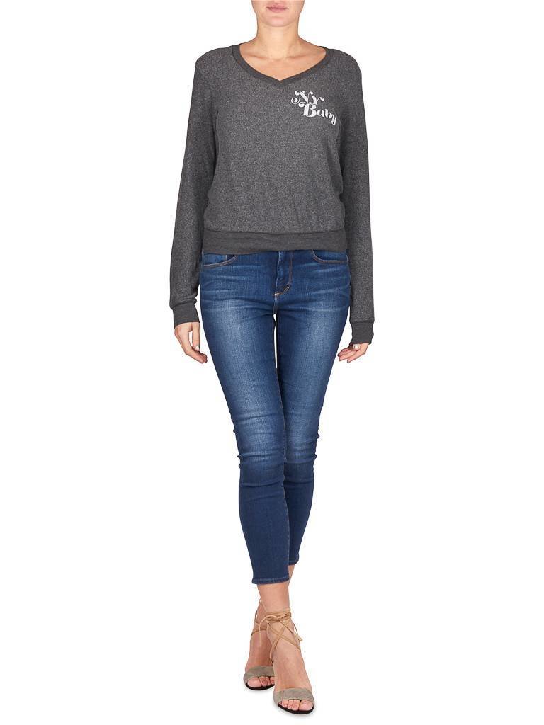 Wildfox NY baby sweater black