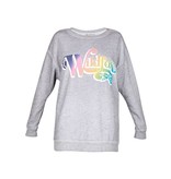Wildfox Vintage rainbow sweater grijs