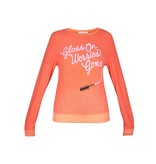 Wildfox Gloss on worries gone sweater red