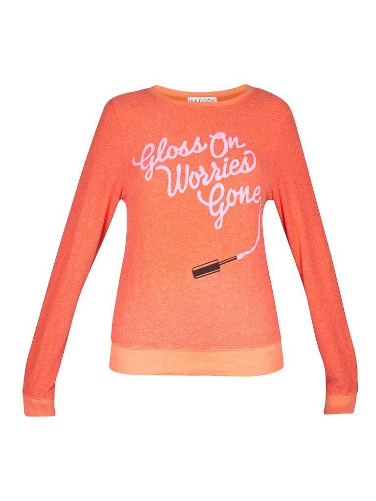 Wildfox Gloss on worries gone sweater red