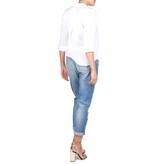 Elisabetta Franchi Destroyed boyfriend jeans blauw