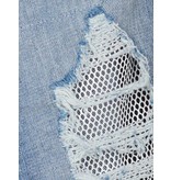 Elisabetta Franchi Destroyed boyfriend jeans blauw