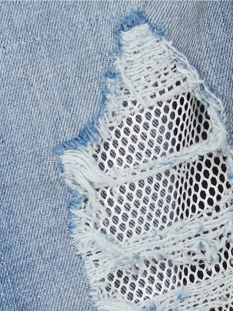 Elisabetta Franchi Destroyed boyfriend jeans blauw