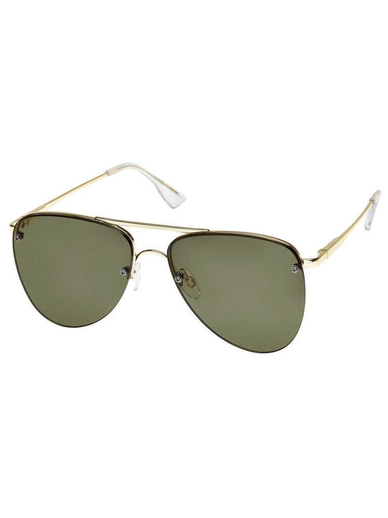 Le Specs The Prince zonnebril goud-khaki