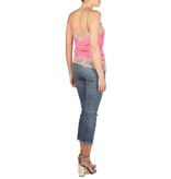 Gold Hawk Marilyn Top rosa mit beige Spitze