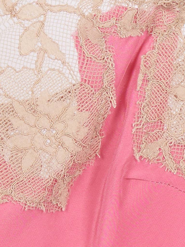 Gold Hawk Marilyn Top rosa mit beige Spitze