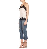 Gold Hawk Marilyn Top creme mit schwarzer Spitze