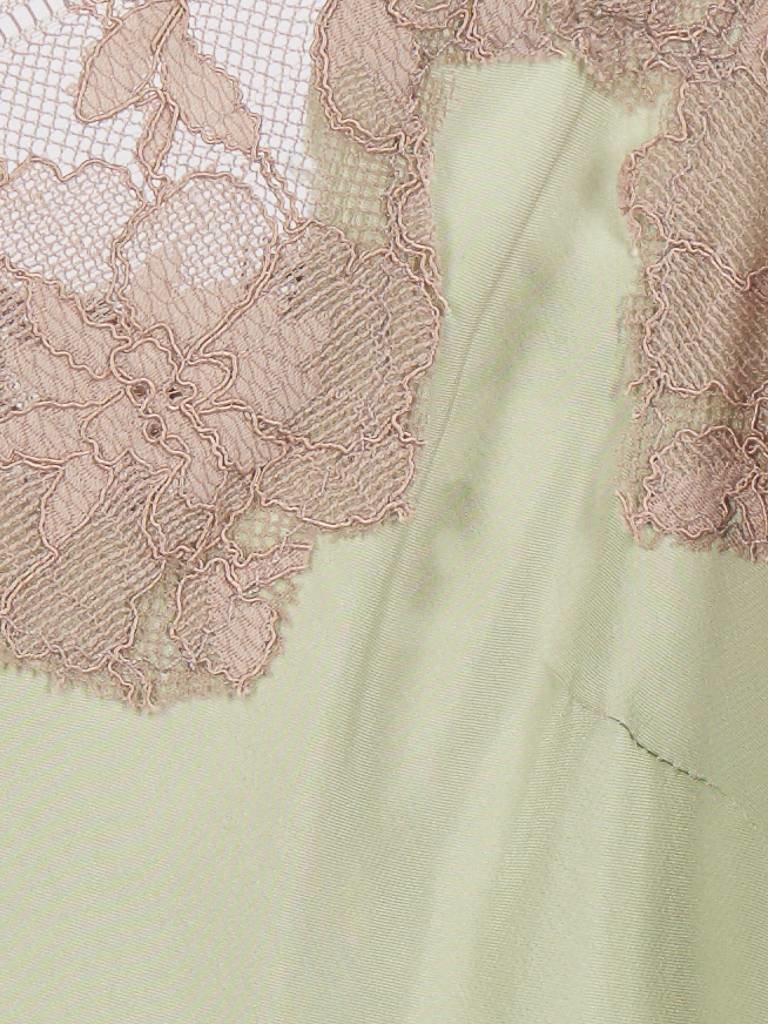 Gold Hawk Marilyn singlet mintgroen met grijs-bruine kant