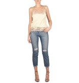 Gold Hawk Singlet met kant geel-bruin