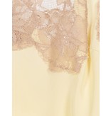 Gold Hawk Singlet with lace yellow-braun