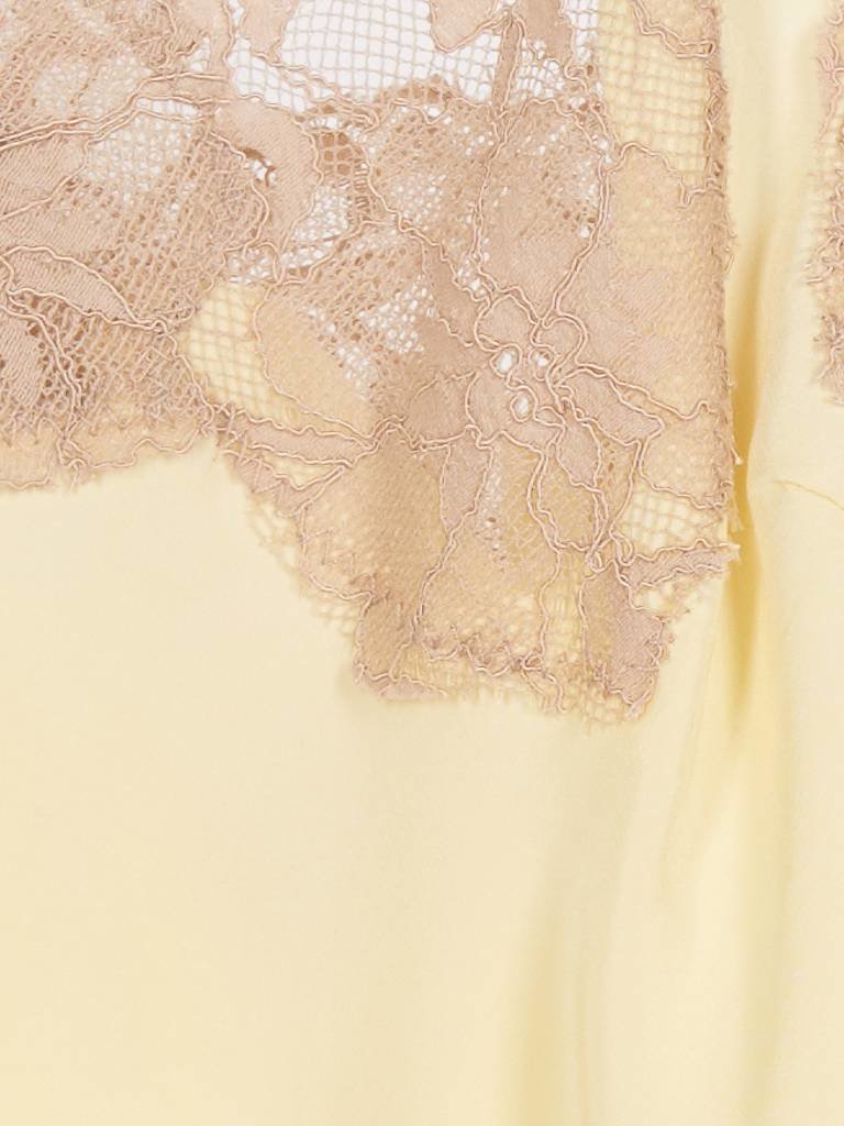 Gold Hawk Singlet met kant geel-bruin