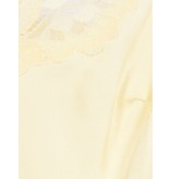 Gold Hawk Floral singlet met kant geel