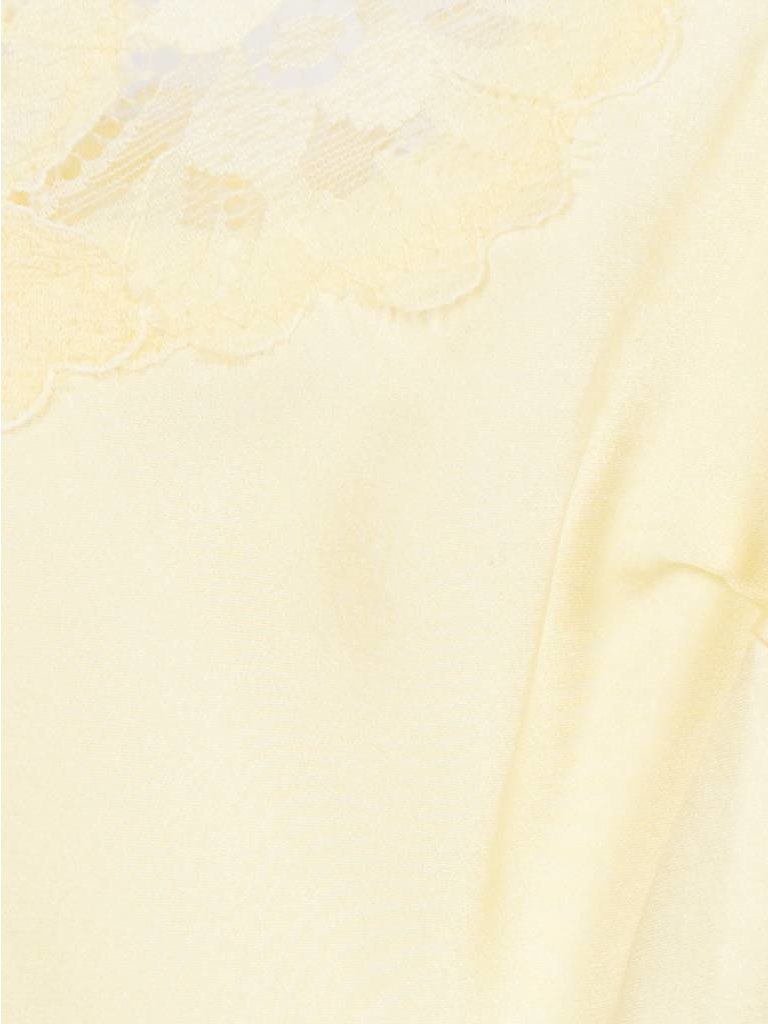 Gold Hawk Floral singlet met kant geel