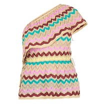 M Missoni Ein-Schulter Top Rosa