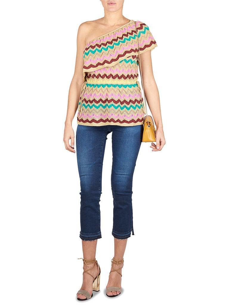 M Missoni Ein-Schulter Top Rosa