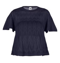 M Missoni Lurex top dark blue