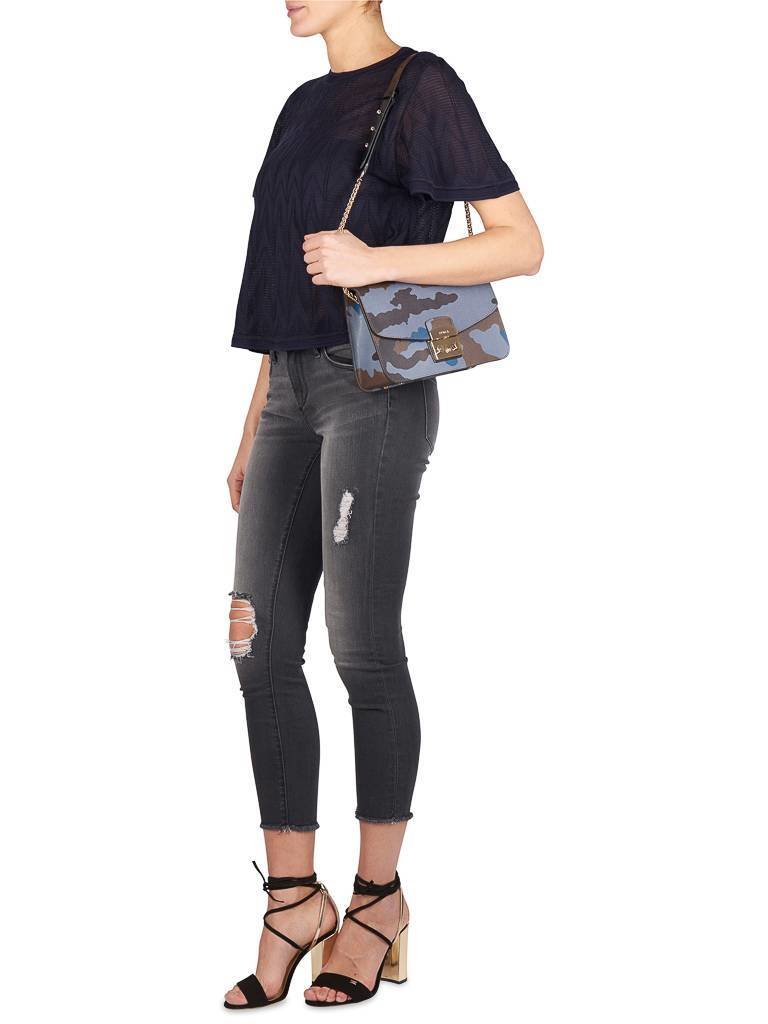 M Missoni Lurex top donkerblauw