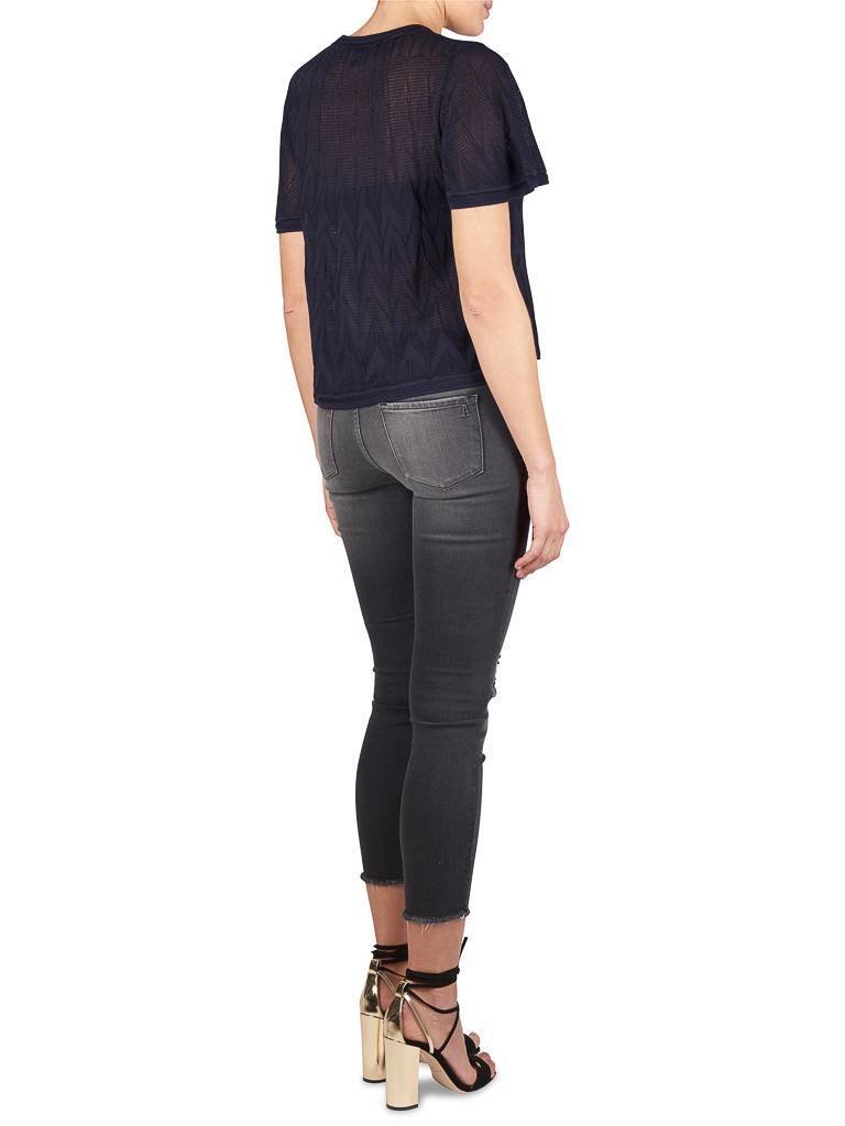 M Missoni Lurex top donkerblauw