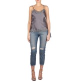 Gold Hawk Floral singlet met kant donkergrijs