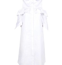 Notes Du Nord Shirt dress with open shoulders white