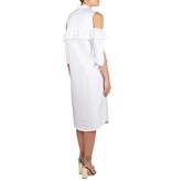 Notes Du Nord Shirt dress with open shoulders white