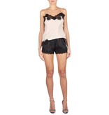 Gold Hawk Floral shorts met kant zwart